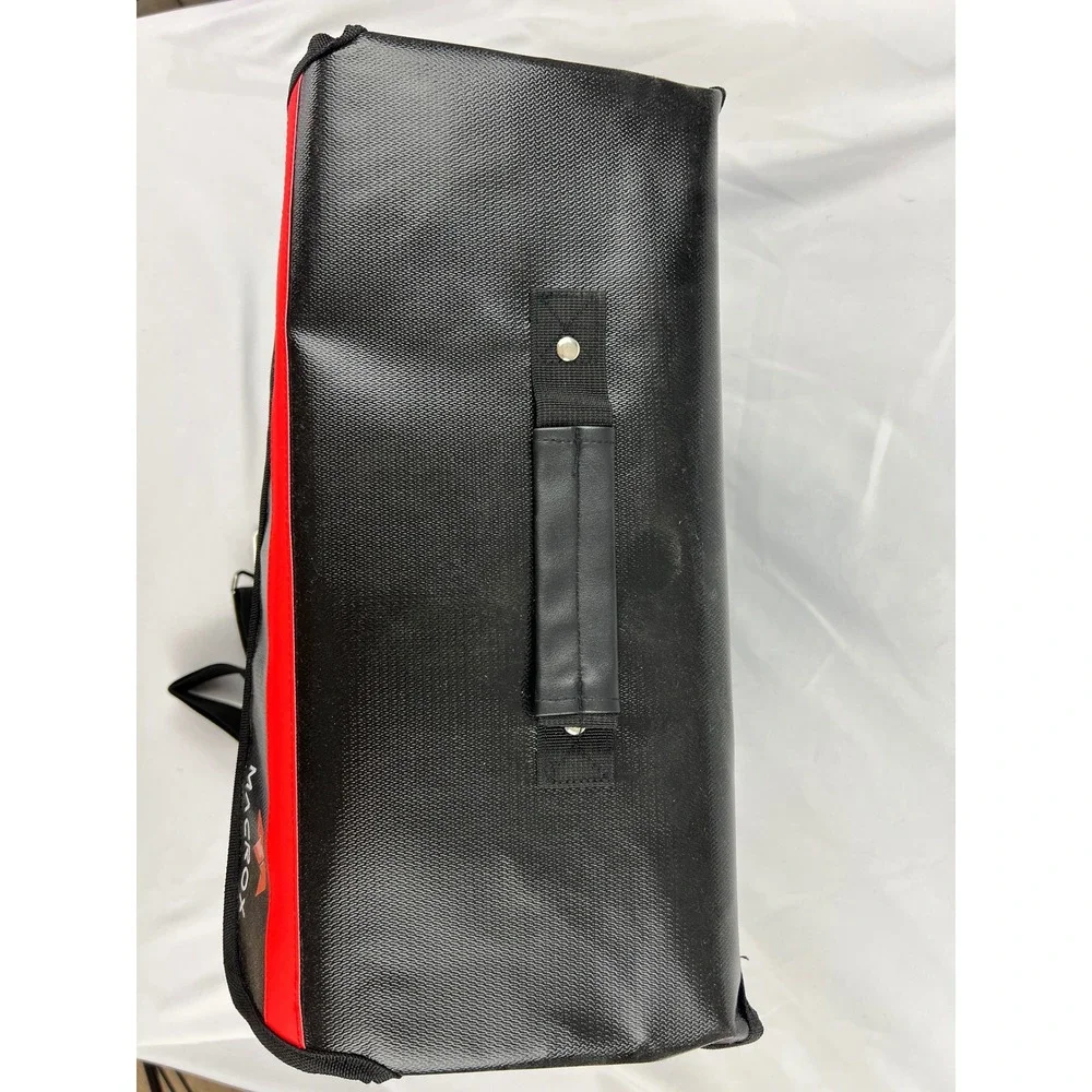 Macrox Smell Proof Bag Locking Carbon Lined Case Black Red Geometric New